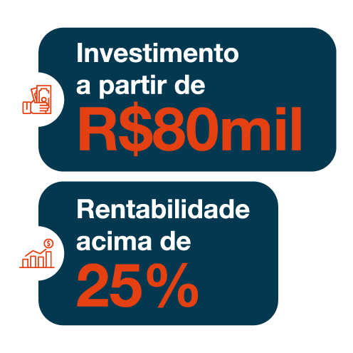 Investimentos a partir de R$ 80.000